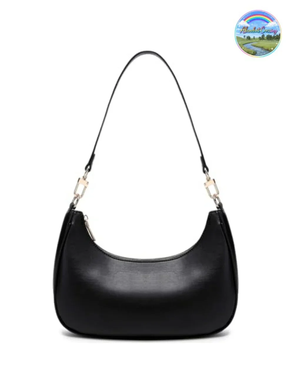 Vintage Hobo Shoulder Bag with Zipper Lightweight Underarm Purse